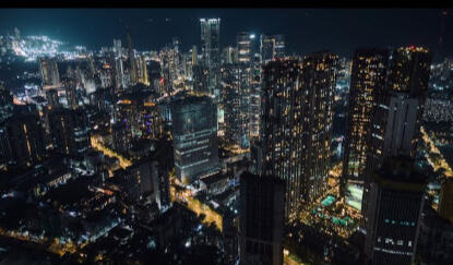 Mumbai, the financial capital of India, standing tall and shining just like it’s economy.