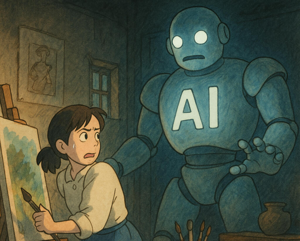 Can Ghibli's art style mimicked by AI models like ChatGPT hint at a greater problem?